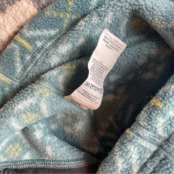 L.L. Bean Blue Patterned Women's Vest - Picture 3 of 5